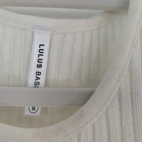 White Ribbed Tank - Picture 3 of 3